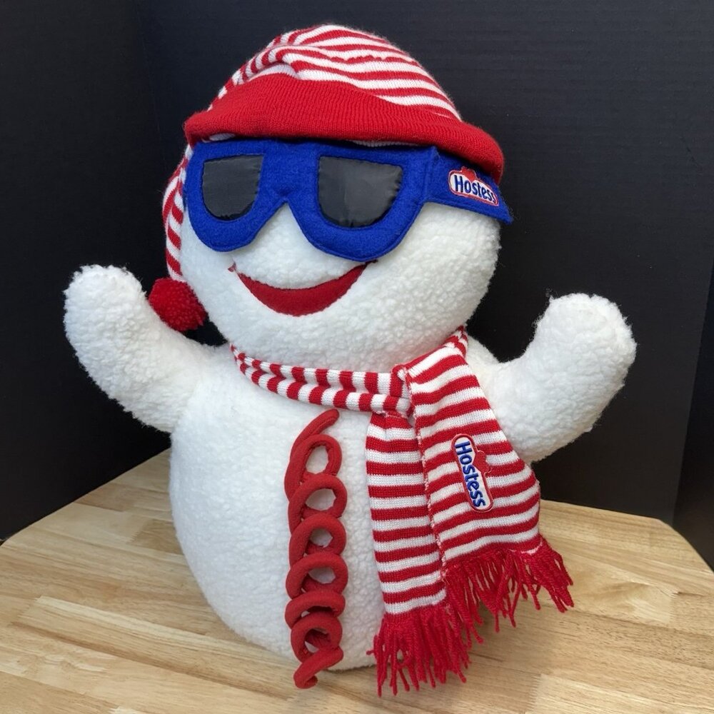 Hostess Christmas Snowman Promotional Plush Vintage Twinkies Snowballs Rare